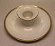 B&G Hartmann Porcelain White with double gold rim and lines 249 Candlestick  4.5 
x 11 cm (501)
