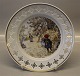 B&G Porcelain Artist Plate Carl Larsson B&G 1980 Carl Larsson plate - Series 4 - 
motif # 4 " Picking aples" Painted 1904, 21,5 cm
