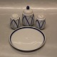 Tray for plat-de-menage ca 11 cm Dan-Ild 40 Blue Flame Harlequin