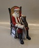 Royal Copenhagen 0042 RC Father Christmas and cat 18 cm (5021042) Santa Claus