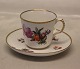 Royal Copenhagen Full Saxon Flower 004-1546 Moccha cup 5.5 x 6.3 cm & saucer 
11.5 cm