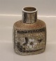 Aluminia Copenhagen Baca Faience RC Faience 719-3207 Aluminia Brown Vase  13.5 
cm Nils Thorson Baca 1972
