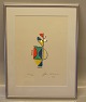 Ejler Bille Lithografical work in frame 41.5 x 32 cm Signed Ejler Bille 1994 
Limited 190 of 264