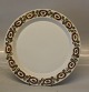 Nucella Aluminia Royal Copenhagen faience Ellen Malmer 3462 Dinner plate 24 cm, 
brown