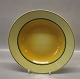 Gertrud Aluminia Yellow tableware 1830 Large soup rim plate 25 cm