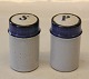 Christine Blue and Grey  Stoneware Danish Art Pottery Knabstrup Salt & Pepper 9 
cm
