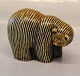 Gustavsberg Sverige Lille Brown bjørn 7 x 10 cm Lisa Larson Nordisk Zoo