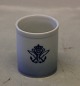 862 Small round cup or vase 5.5 cm with Navy Logo B&G Blue tone - seashell 
tableware Hotel