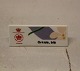 Orkide Blå Bing & Grøndahl Reklame Skilt for Blå Orkide  ca 4 x 10 cm
