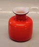 Red / Orange Holmegaard Palet Vase 11 x 8 cm