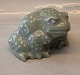 20116-1 RC Frog 11 x 19 x 16 cm, Knud Kyhn December 1926 Jadegreen Royal 
Copenhagen Art Pottery