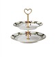 Cakestand two levels 23 cm (1017446)  Star Fluted Christmas Royal Copenhagen 
