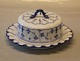 411-1 Butter Pitcher on stand, rococo 17 cm Blue Fluted Danish Porcelain