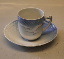 Bing & Grondahl Seagull with Gold Mocca Cup and Saucer No 106 