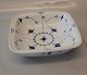 1060 Vegetable bowl, squarre 5.5 x 21.8 cm, medium B&G Blue Traditional -  
tableware Hotel
