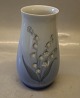 B&G 57-210 Vase 17 cm Convalla B&G porcelain : White/blue base, 
Lily-of-the-valley, form 643