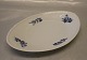 10-12018 Ovalt kagefade 23 x 15.5 cm Kongelig Dansk Porcelæn Blå Blomst Juliane 
Marie
