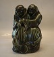 1605 Two Monks with fish 22 x 16 cm  Georg Thylstrup 1913 Royal Copenhagen Art 
Pottery
