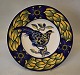 Blue Pheasant 725 Dish / Plate with decorated pheasant 25 cm (1738725) Chr. 
Joachim Royal Copenhagen Faience  Aluminia