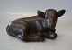 117 Green Glazed Calf 11.5 x 20 cm JohGus, Bornholm Ceramic