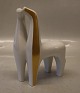 B&G 4208 Horses small - pair Agnethe Jørgensen 19 cm Gold and White