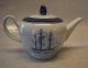 1106-46 Tea Pot  0.9 l   Aluminia Faience Tranquebar Navy # 46
