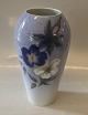 2679-295 RC Vase with blue & white flower 19 cm Royal Copenhagen 
