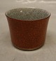 212-3642 RC Orange cup with gold and grey  5.7 x 7.5 cm Craquelé, Royal Copenhagen  (Crackelure)