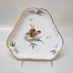 702-1622 Trinagular dish 21 cm Brown Tulip Curved # 702 Royal Copenhagen Curved tableware with flower decoration