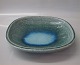 Scandinavian Art Pottery Green bowl 26 x 24 cm, excellent crystal glaze. Signed 
Palshus APLS C112