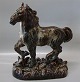 Royal Copenhagen Art Pottery 21735 RC Horse Knud Kyhn Jan. 1960 32 x 26 cm
