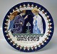 1909 Den kongelige porcelænsfabriks Store Juleplatter af Fajance fra Aluminia 
686-612 Julerelief 1909 Maria Bebudelse R. Harboe 29,5 cm
